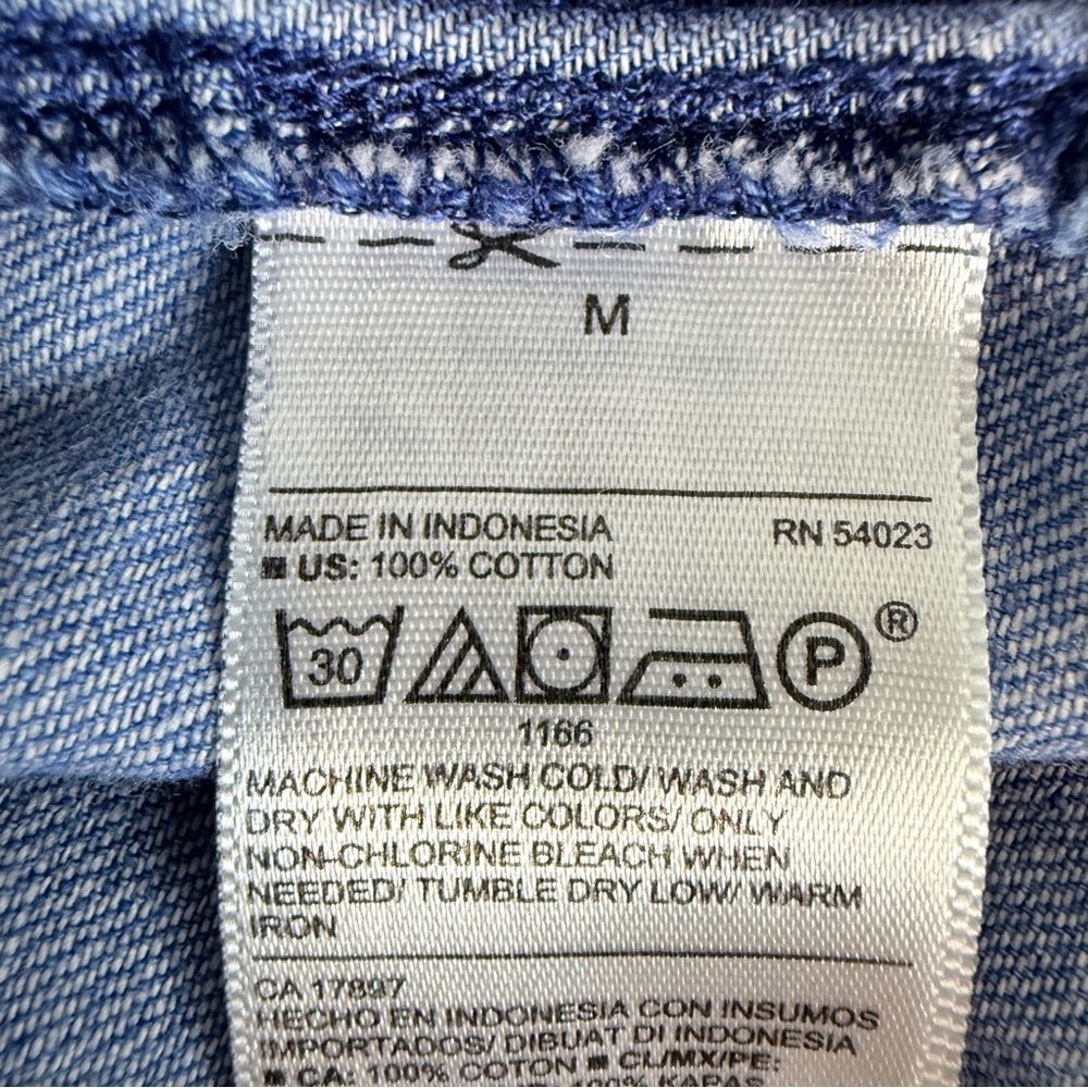 Old Navy Chambray Short Sleeve Shirt Dress M - Picture 5 of 10